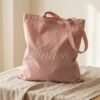 Pink_canvas_tote_bag_displayed_20261015152157 Bolso para libros o trabajo personalizado